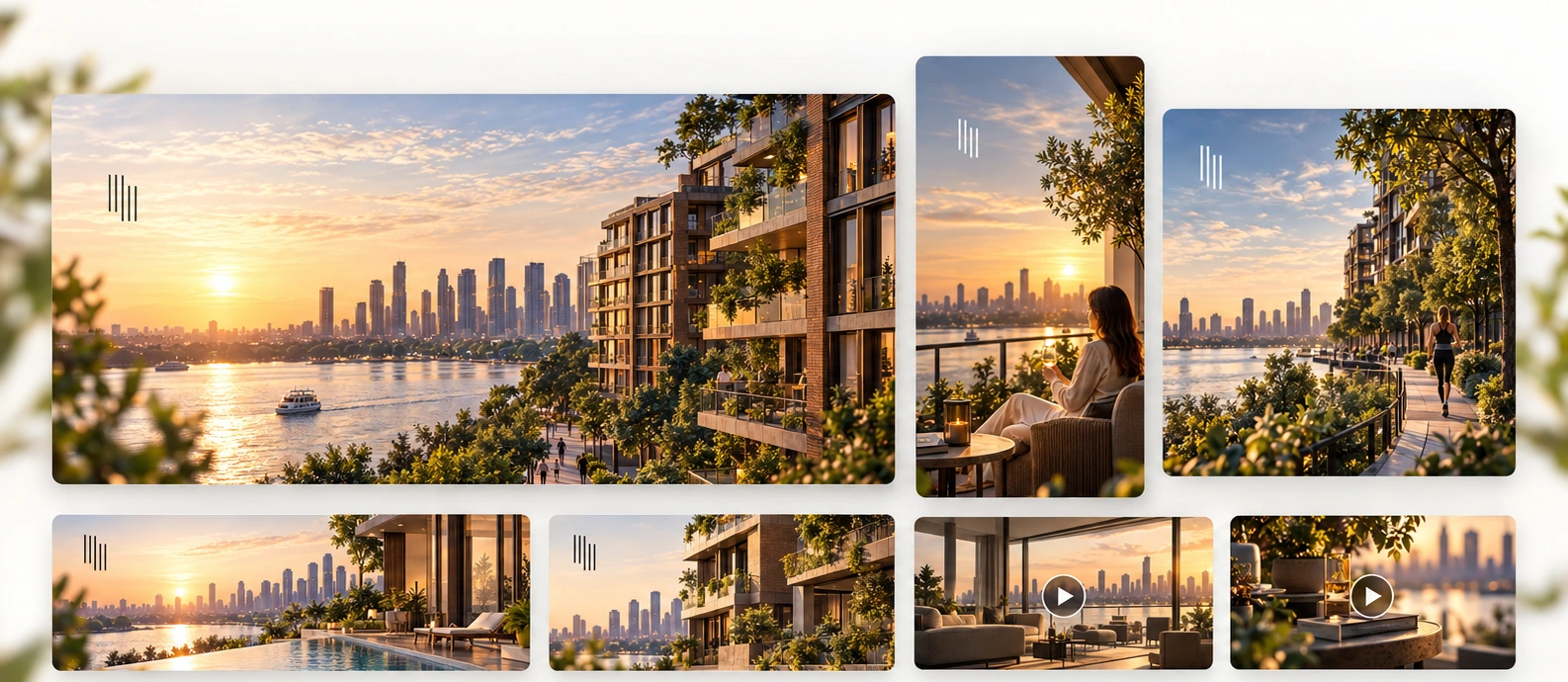 Real estate campaign creative produced across several formats by Mujo AI Agency