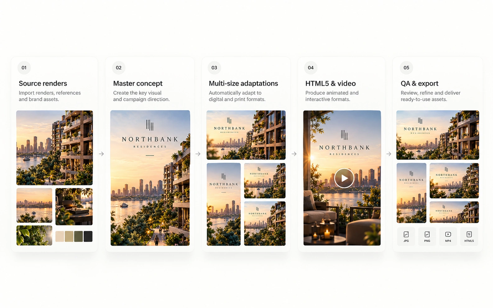 A property launch taken from concept through to multi-format delivery