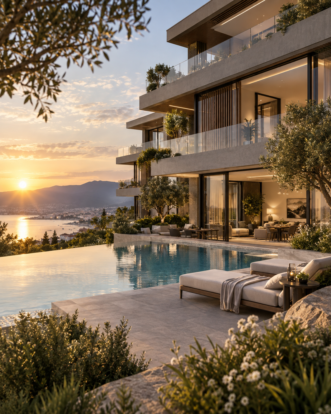 Master campaign visual for a coastal real estate concept