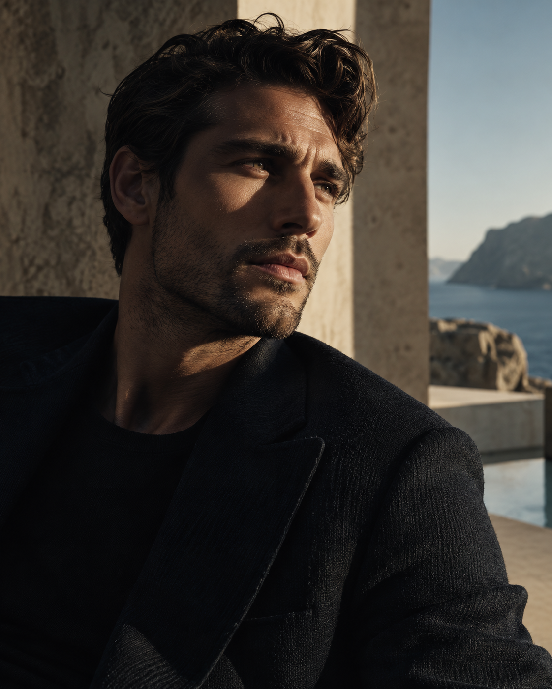Editorial portrait of a man in natural light