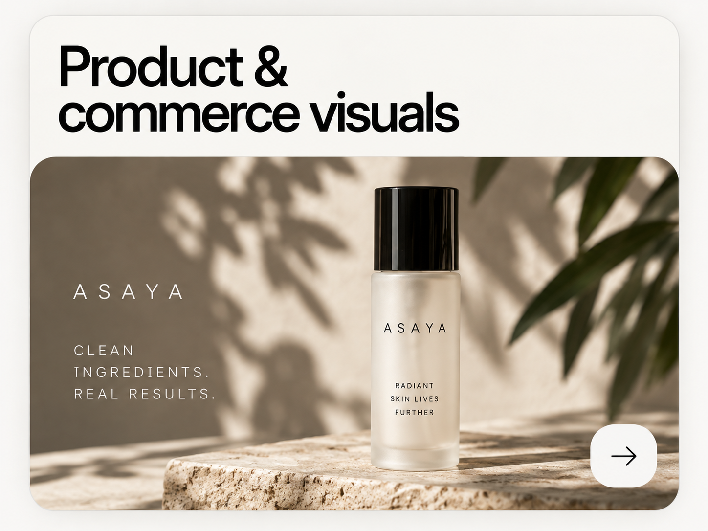 Product visuals produced across a catalog