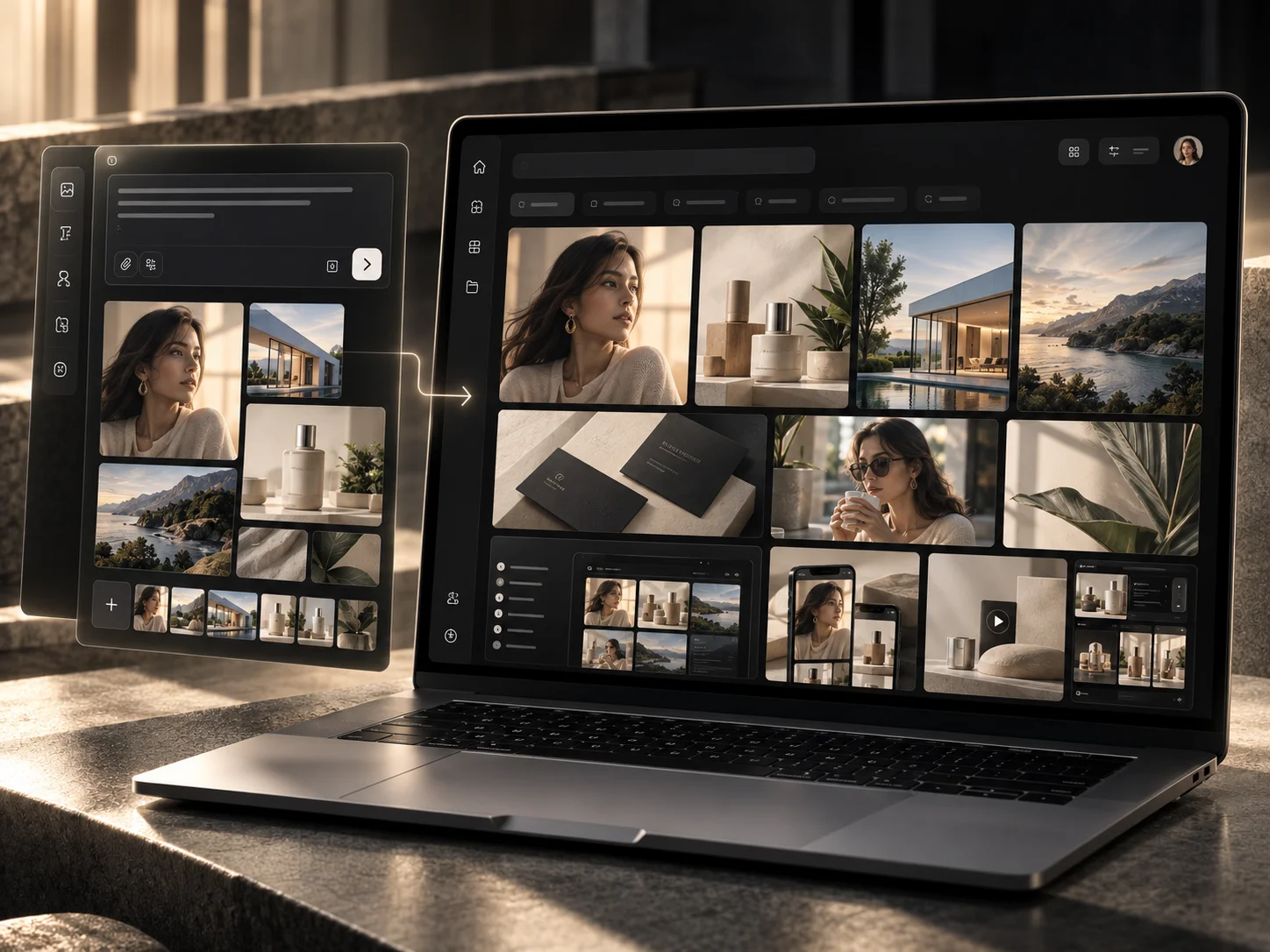 One creative direction turned into a consistent gallery of outputs
