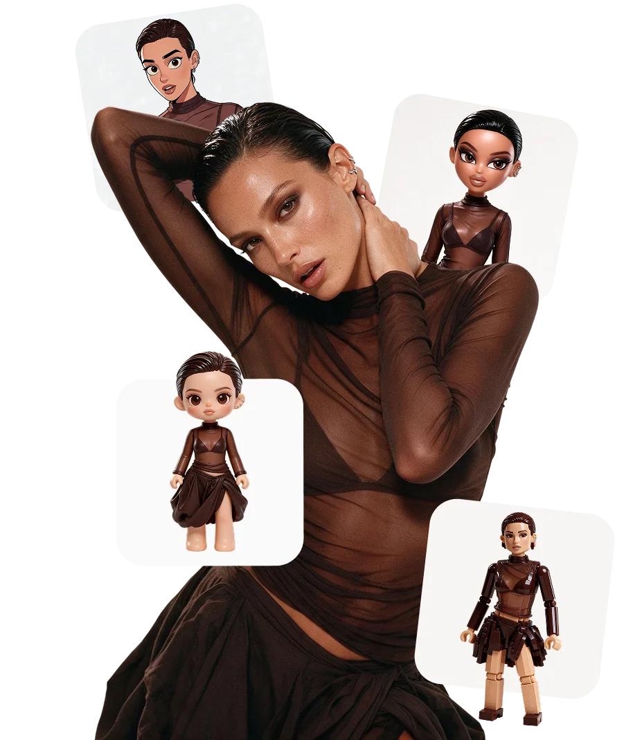 AI avatars in multiple styles