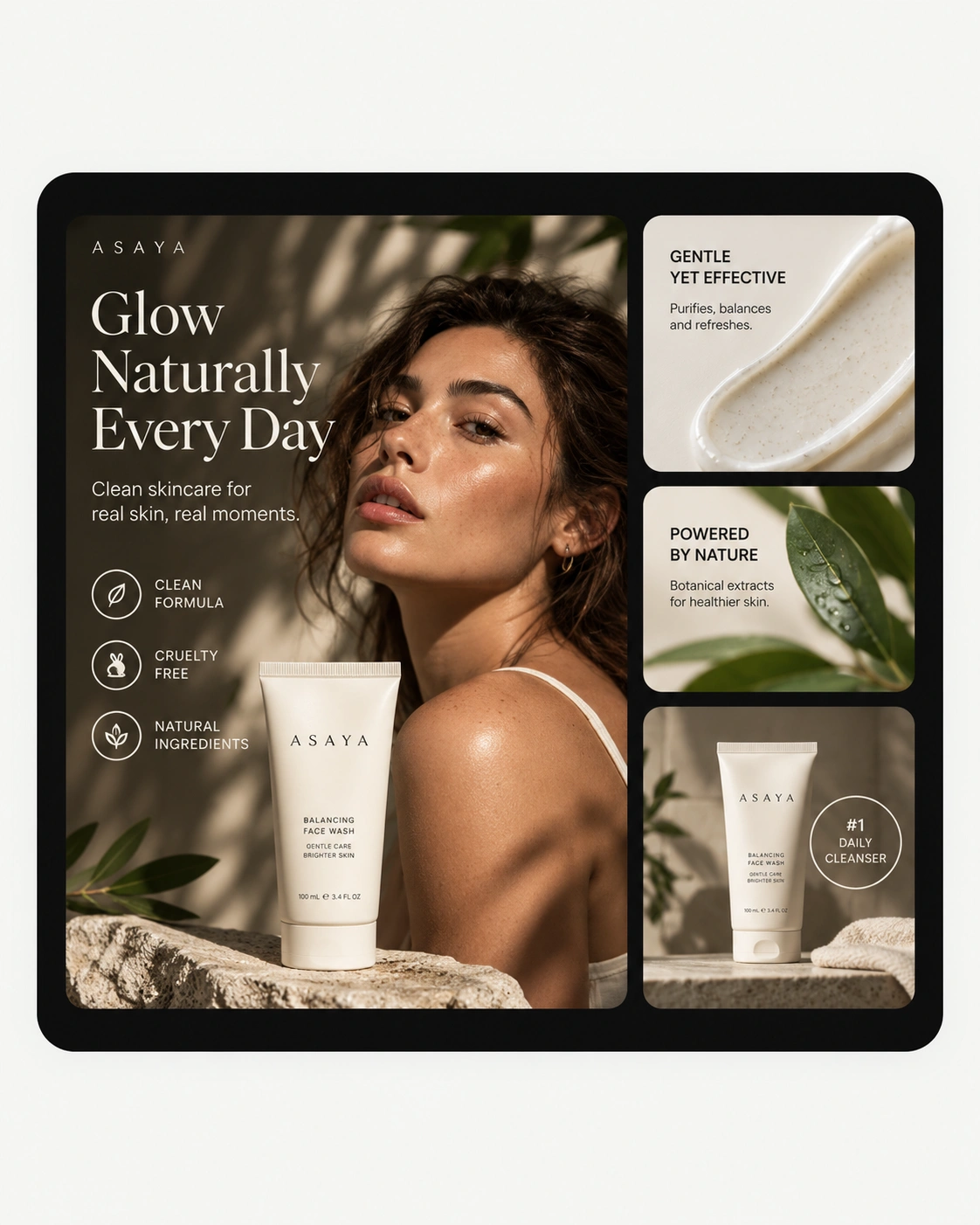 Listing images use case card: a marketplace-ready product image
