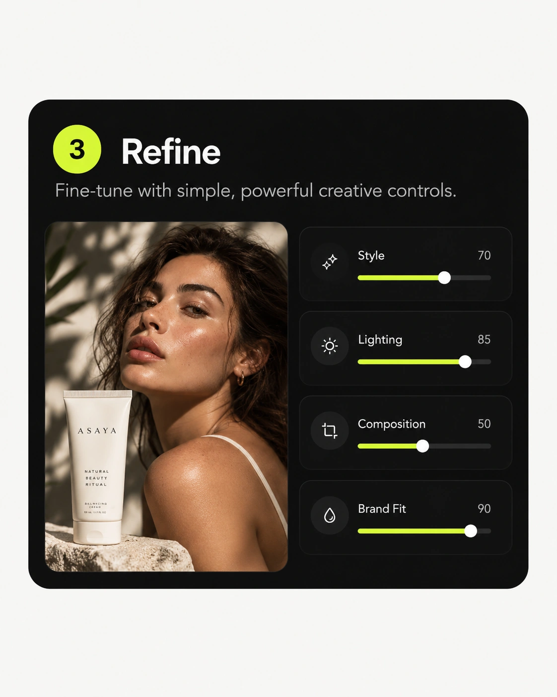 Social media content card: a social-ready portrait format