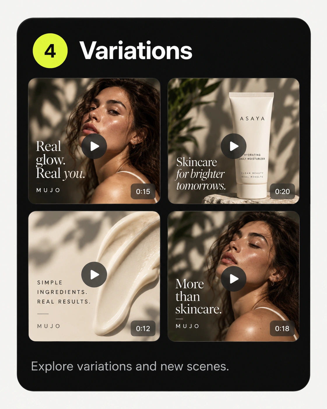 Social video ads card: a short-form video ad frame