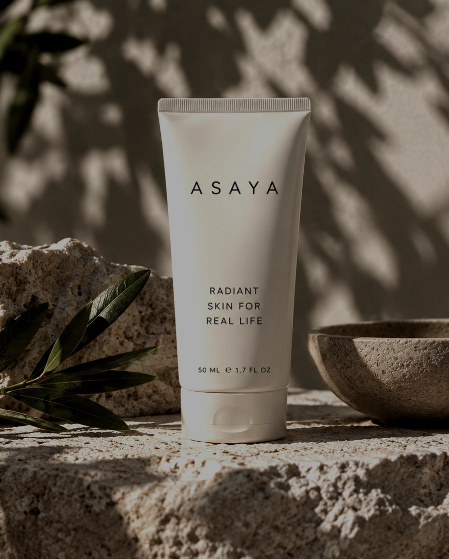 A premium campaign product photograph generated in Mujo